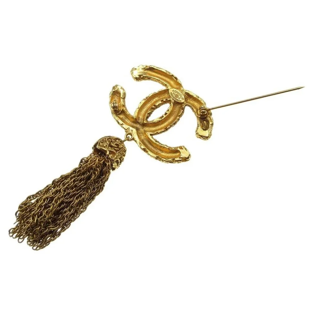 Chanel Fringe Brooch Pin Corsage
